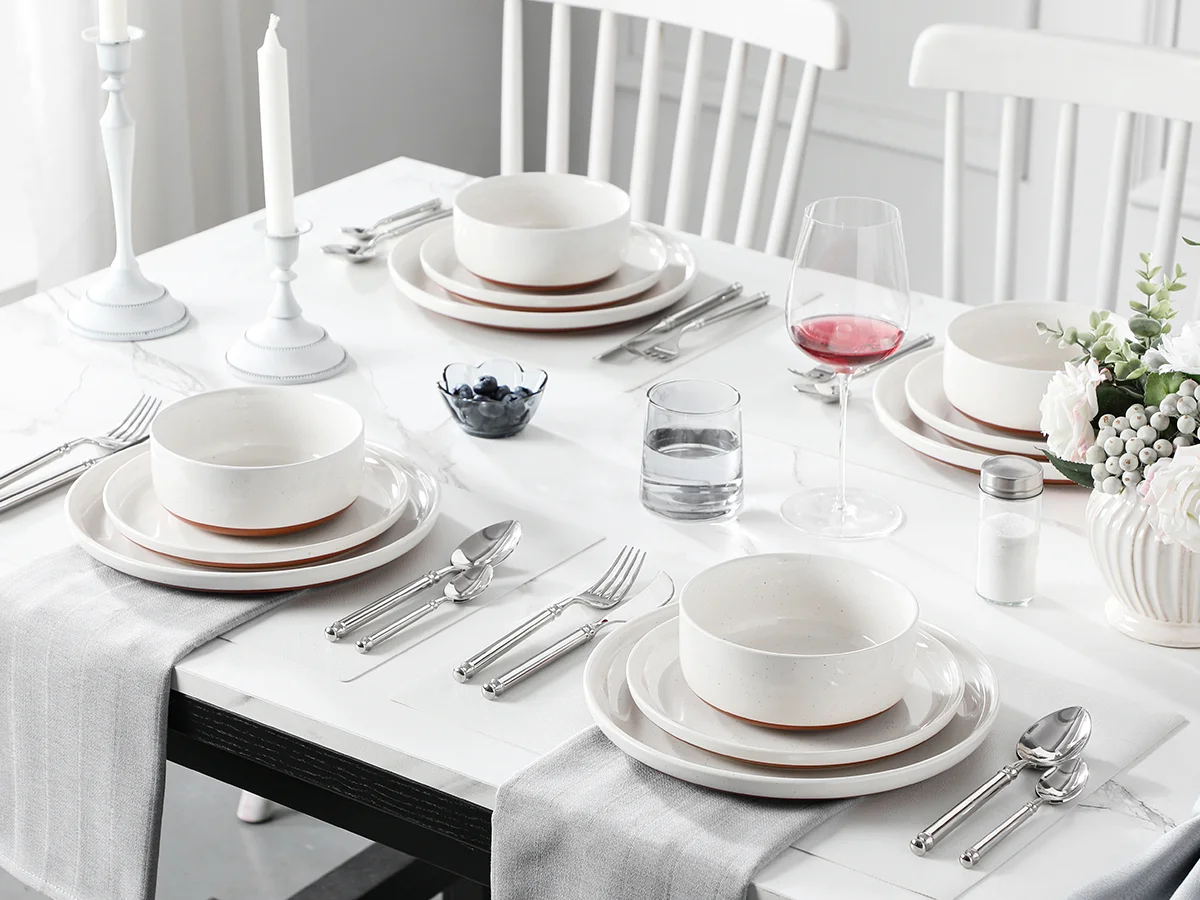 MALACASA Premium Ceramic Dinnerware