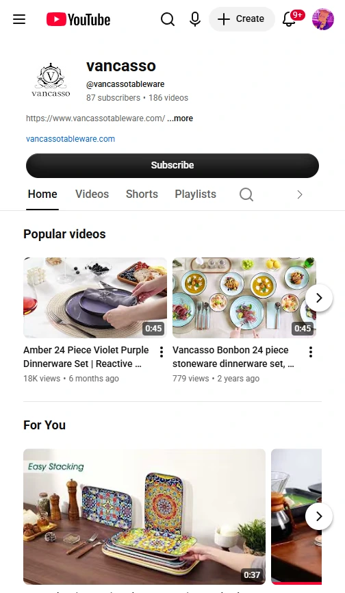 Vancasso YouTube Channel